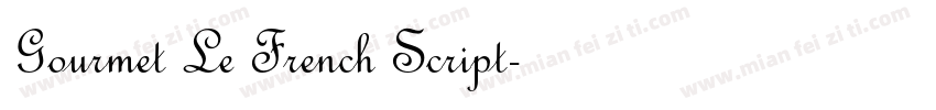 Gourmet Le French Script字体转换